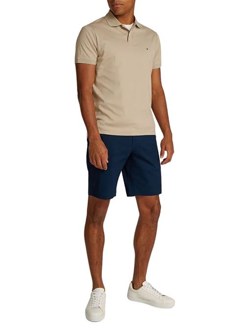Polo uomo beige in cotone Tommy Hilfiger | MW0MW38465RBT